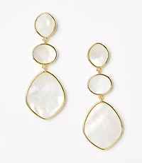 Mother Of Pearl Drop Statement Earrings