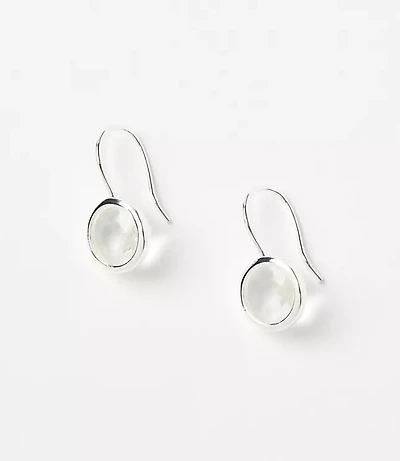 Delicate Crystal Pull Through Earrings
