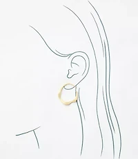 Molded Pull Through Hoop Earrings
