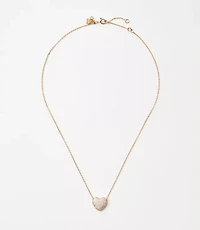 Pave Puffy Heart Necklace