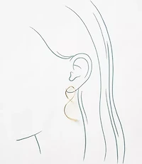 Swirl Pull Through Drop Earrings