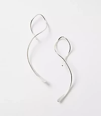 Swirl Pull Through Drop Earrings