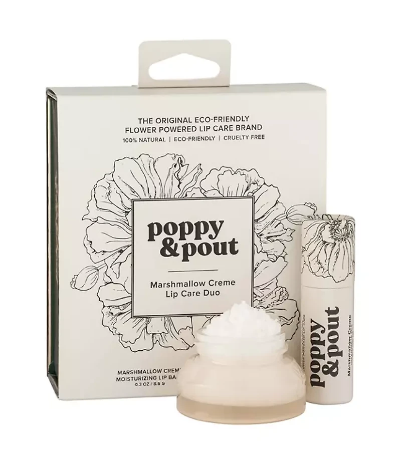 Poppy & Pout Marshmallow Creme Lip Care Duo Gift Set