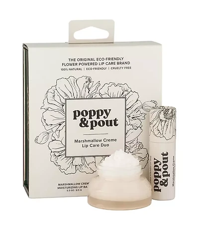 Poppy & Pout Marshmallow Creme Lip Care Duo Gift Set