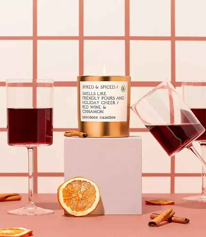 Anecdote Candles Spiked & Spiced Gold Tumbler Candle