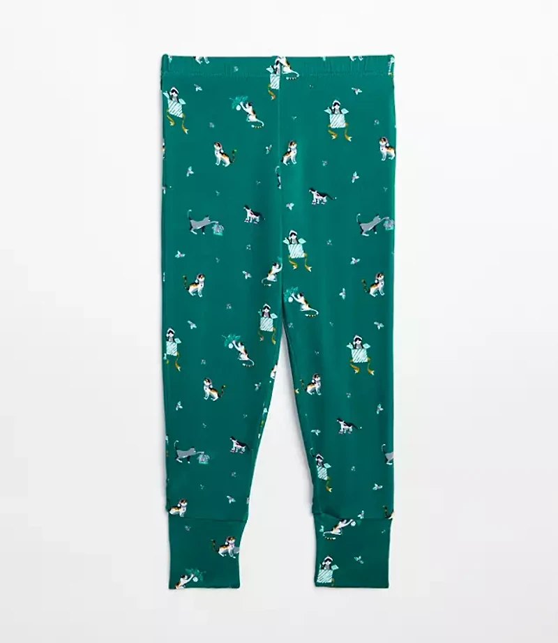 Posh Peanut Holiday Cat Long Sleeve Basic Pajama Set