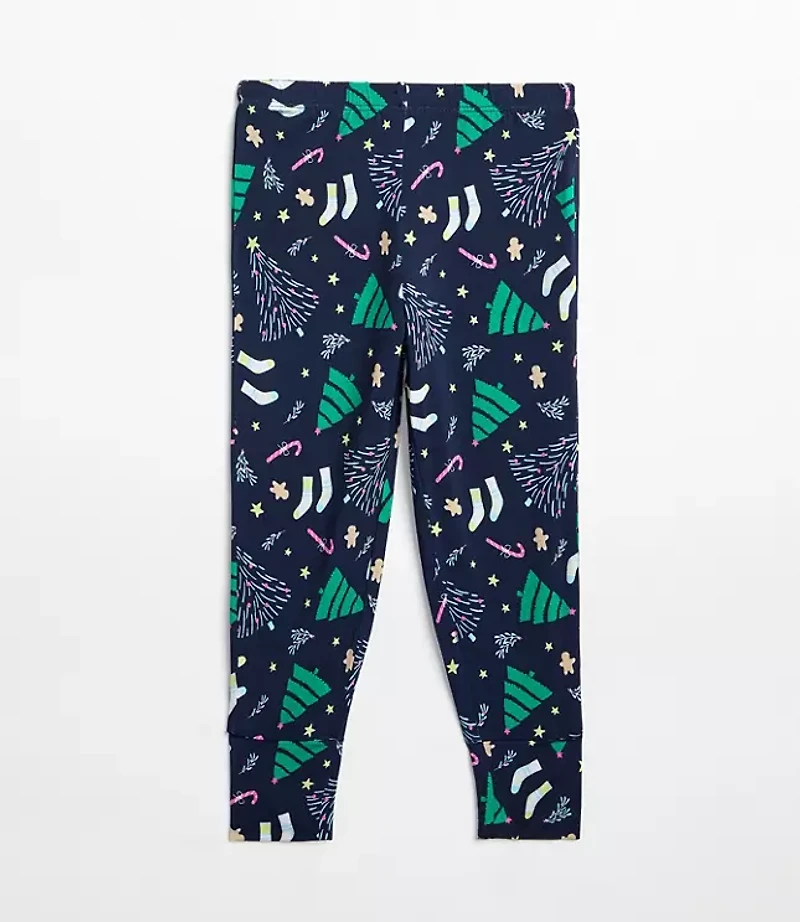 Posh Peanut Holiday Tree Long Sleeve Basic Pajama Set