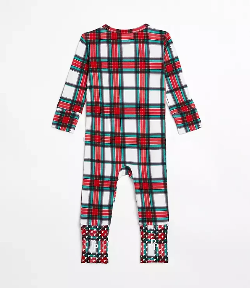 Posh Peanut Plaid Convertible One-Piece