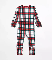 Posh Peanut Plaid Convertible One-Piece