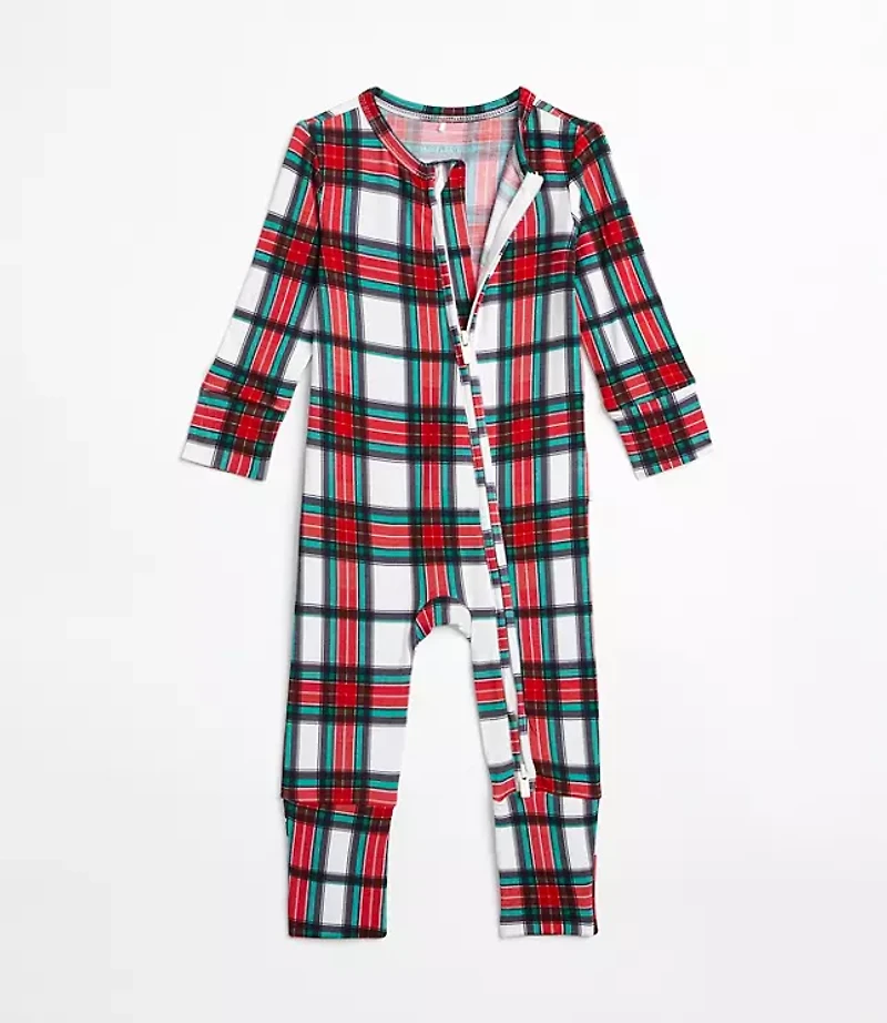 Posh Peanut Plaid Convertible One-Piece