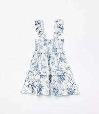 Posh Peanut X LOFT Palm Smocked Babydoll Dress