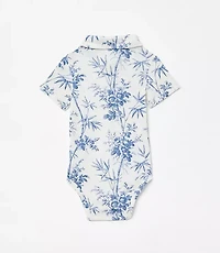 Posh Peanut X LOFT Palm Short Sleeve Collared Bodysuit