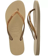 Havaianas Slim Glitter Flip Flops