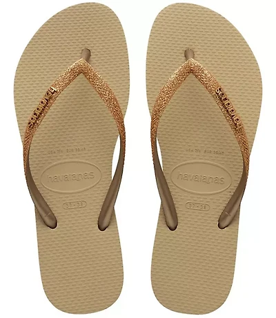 Havaianas Slim Glitter Flip Flops