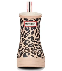Hunter Cheetah Play Insulated Vegan Shearling Short Rain Boots