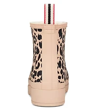 Hunter Cheetah Play Insulated Vegan Shearling Short Rain Boots
