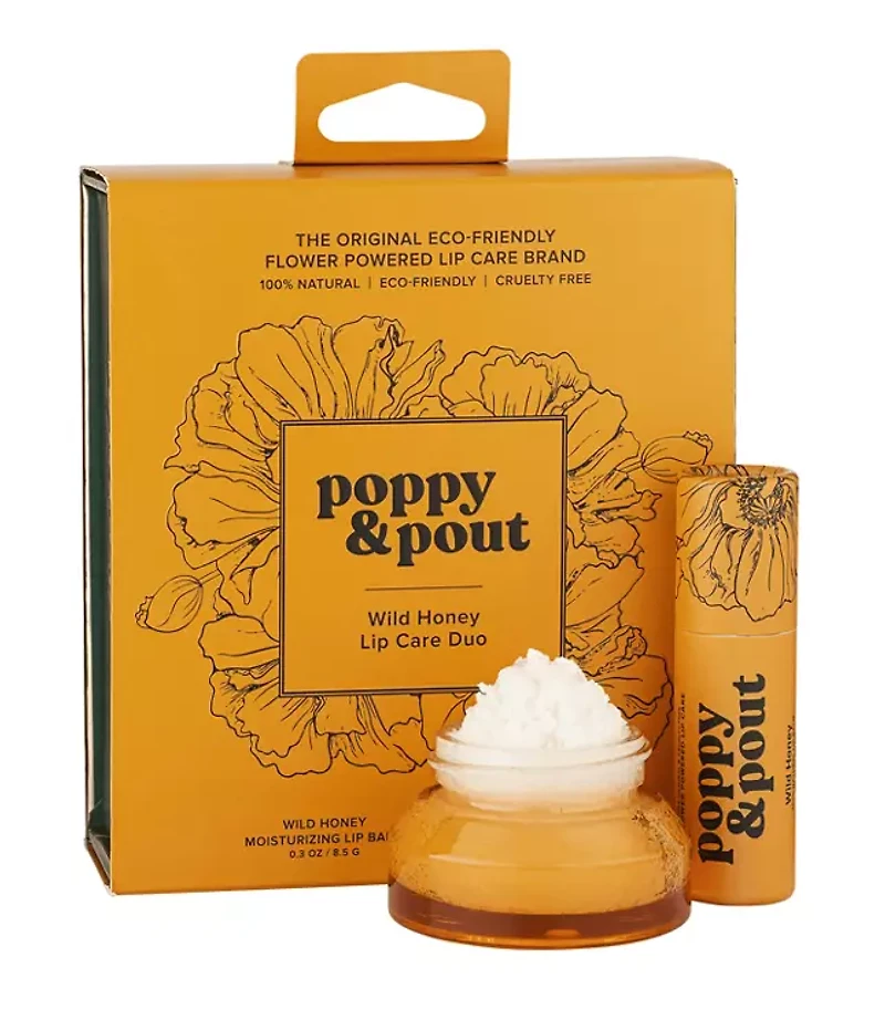 Poppy & Pout Wild Honey Lip Care Duo