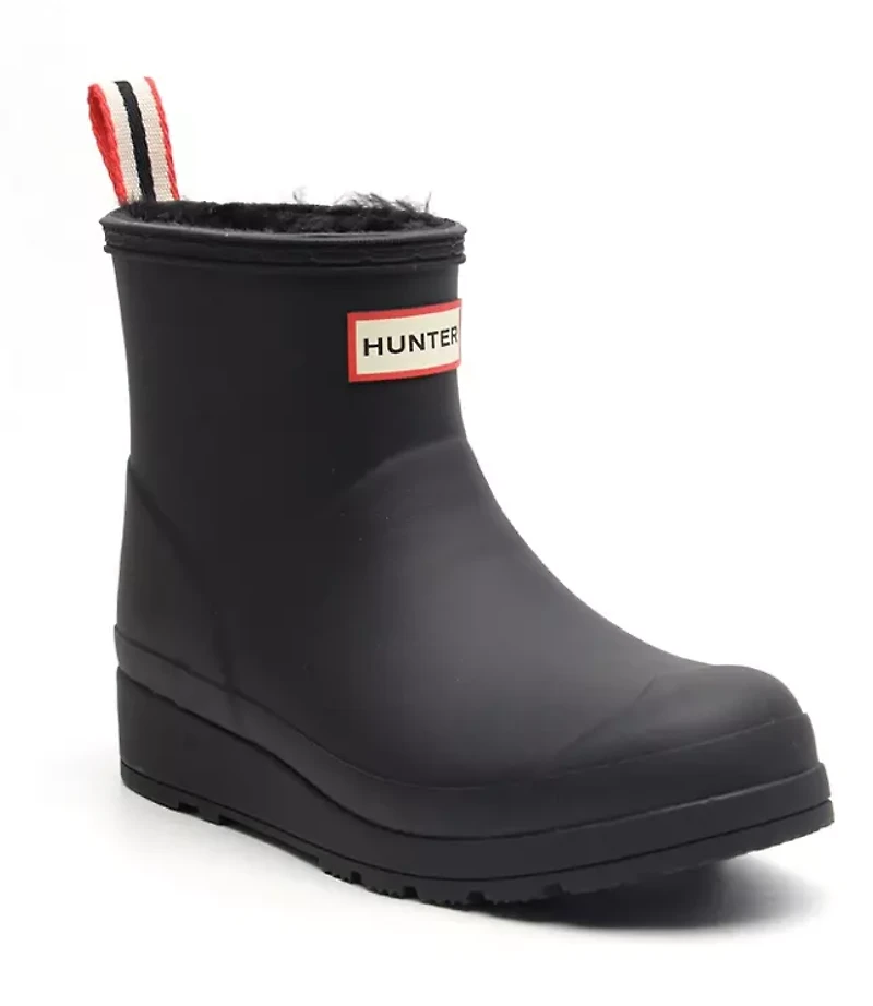Hunter Play Insulated Vegan Shearling Short Rain Boots