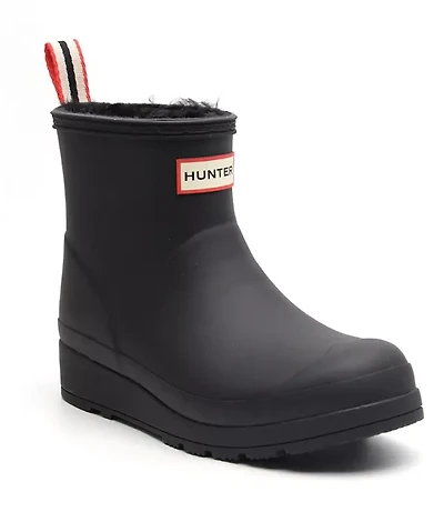 Hunter Play Insulated Vegan Shearling Short Rain Boots