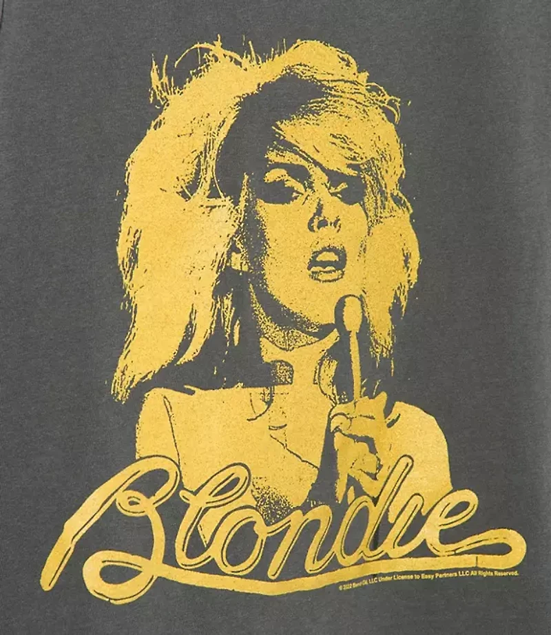 Junk Food Blondie Gold Cropped Muscle Tank
