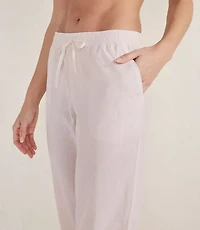 Haven Well Within Organic Cotton Poplin Striped Pajama Pants