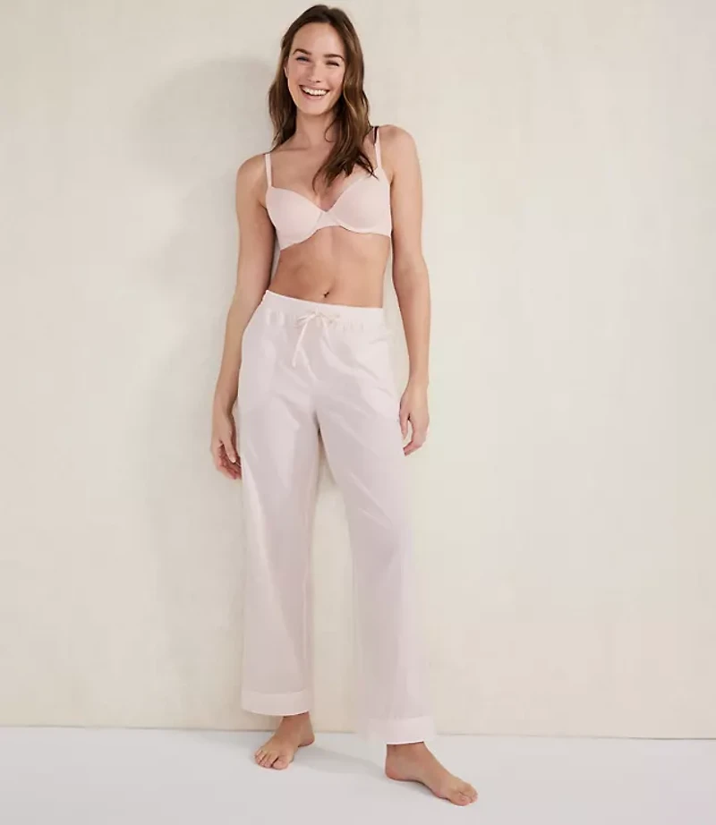 Haven Well Within Organic Cotton Poplin Striped Pajama Pants