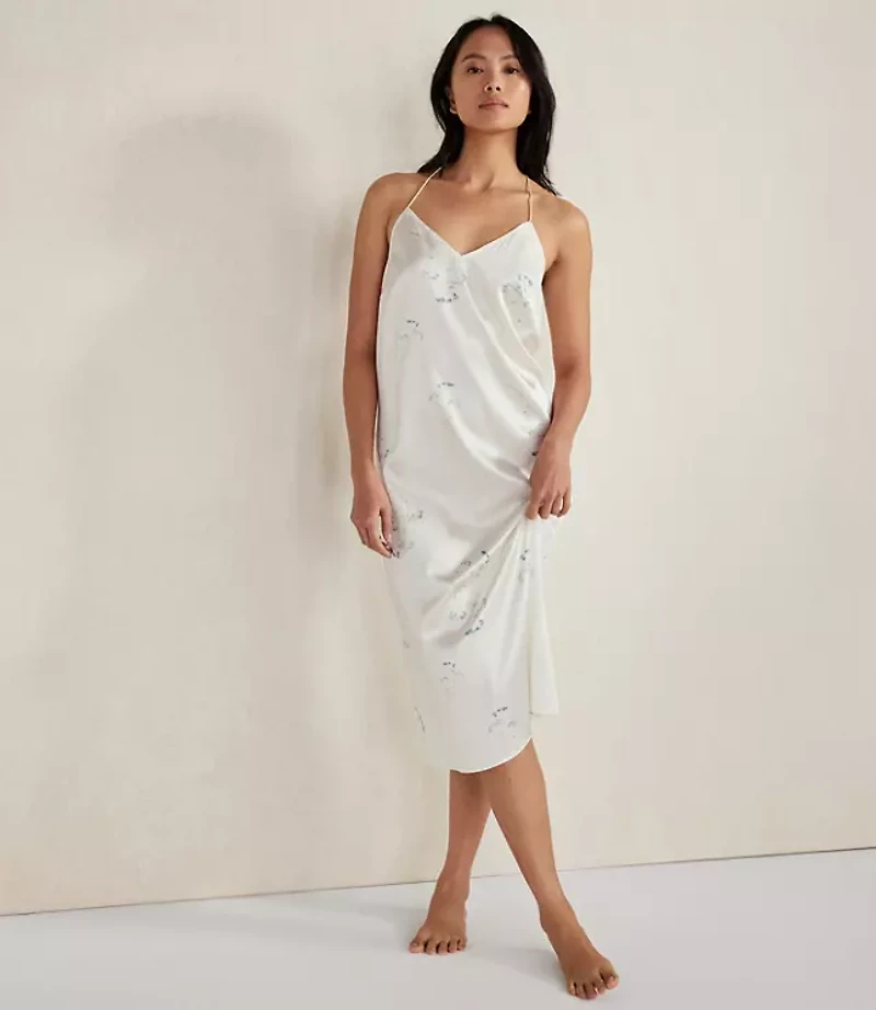 Haven Well Within Washable Silk Delicate Floral Chemise