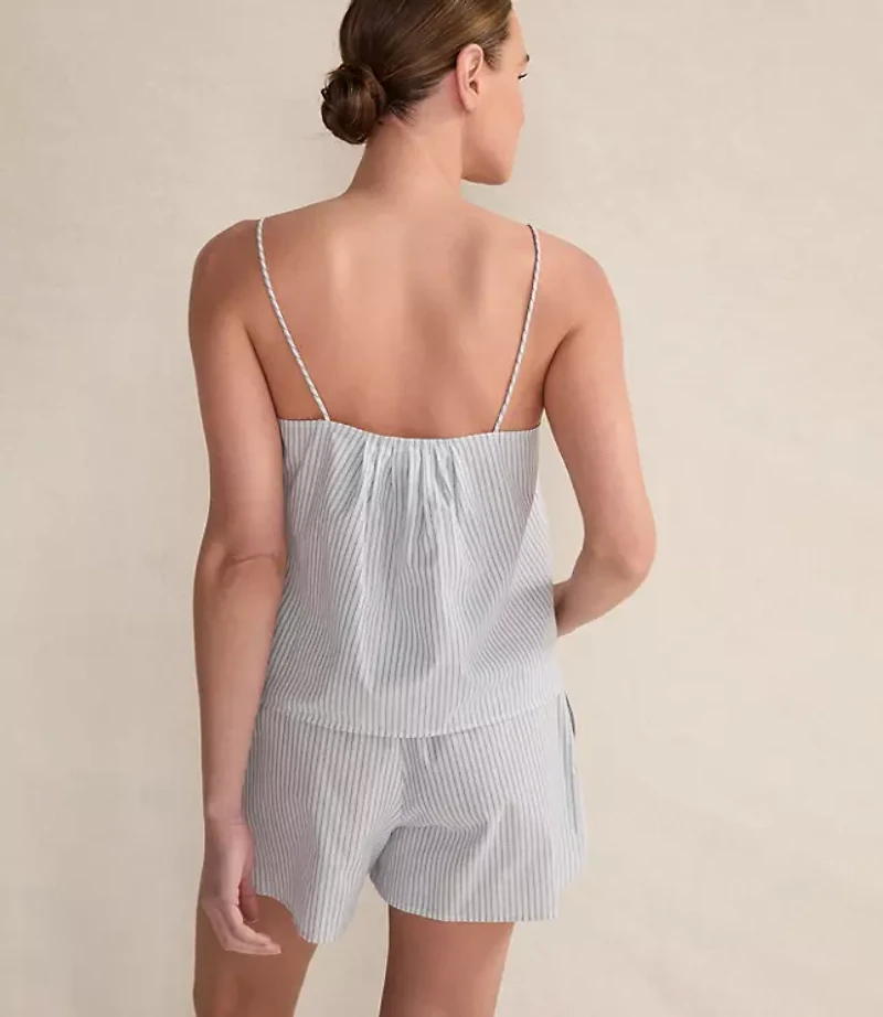 Haven Well Within Organic Cotton Poplin Delicate Stripe Sleep Set