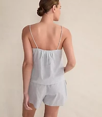 Haven Well Within Organic Cotton Poplin Delicate Stripe Sleep Set