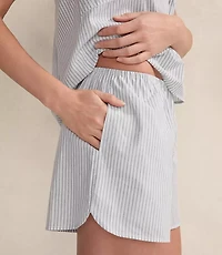 Haven Well Within Organic Cotton Poplin Delicate Stripe Sleep Set