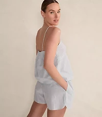 Haven Well Within Organic Cotton Poplin Delicate Stripe Sleep Set