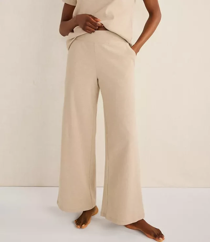Haven Well Within Organic Cotton Rib Knit Wide Leg Pants