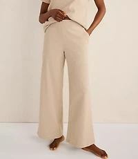Haven Well Within Organic Cotton Rib Knit Wide Leg Pants