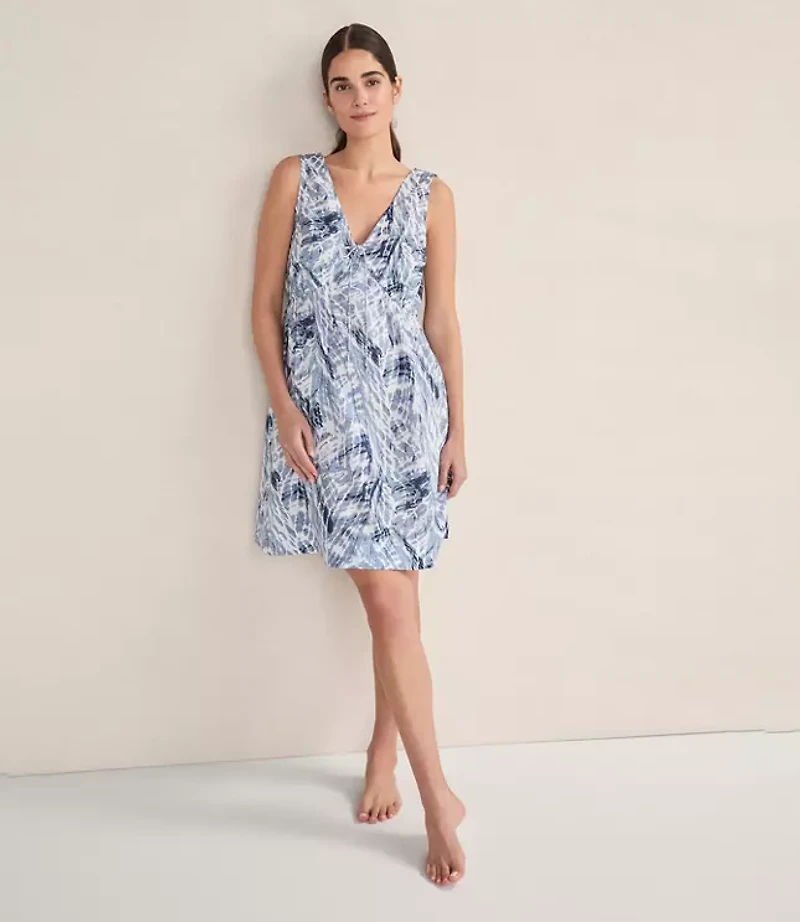 Haven Well Within Organic Cotton Poplin Tie Dye Chemise