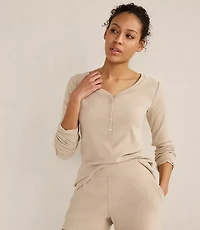 Haven Well Within Organic Cotton Rib Knit Henley