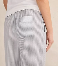 Haven Well Within Organic Cotton Poplin Striped Sleep Pants