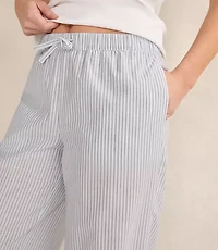 Haven Well Within Organic Cotton Poplin Striped Sleep Pants