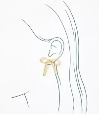 Metal Bow Earrings