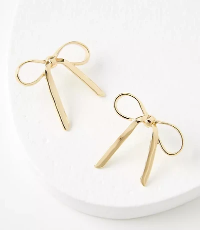 Metal Bow Earrings