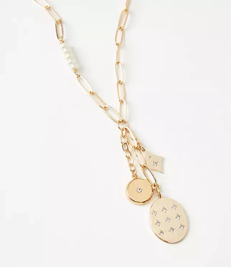 Cluster Charm Y Necklace