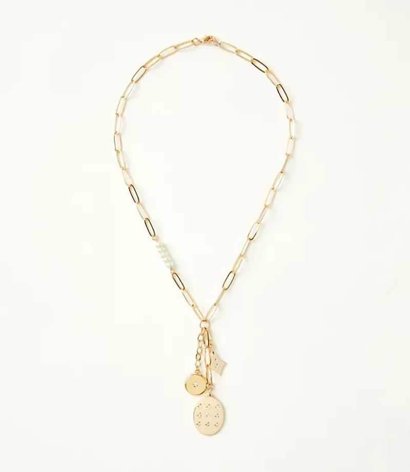 Cluster Charm Y Necklace