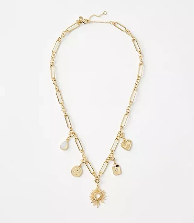 Pearlized Link Necklace