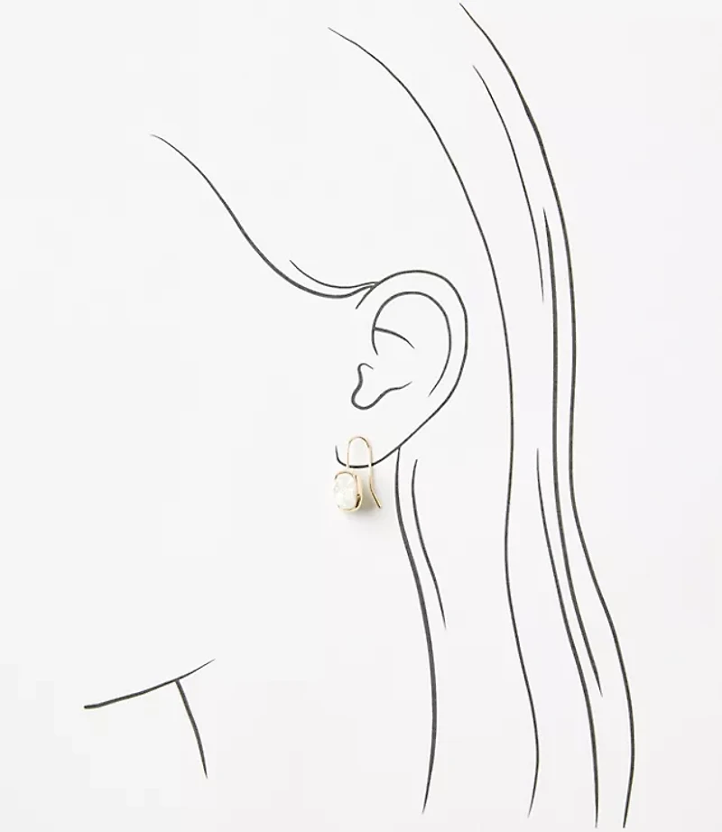 Sparkle Modern Pull Through Earrings
