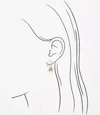 Sparkle Modern Pull Through Earrings