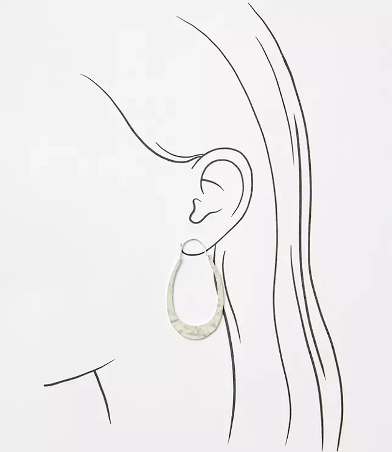 Brushed Hammered Teardrop Earrings