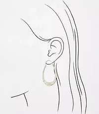 Brushed Hammered Teardrop Earrings