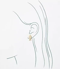 Mother Of Pearl Fish Stud Earrings