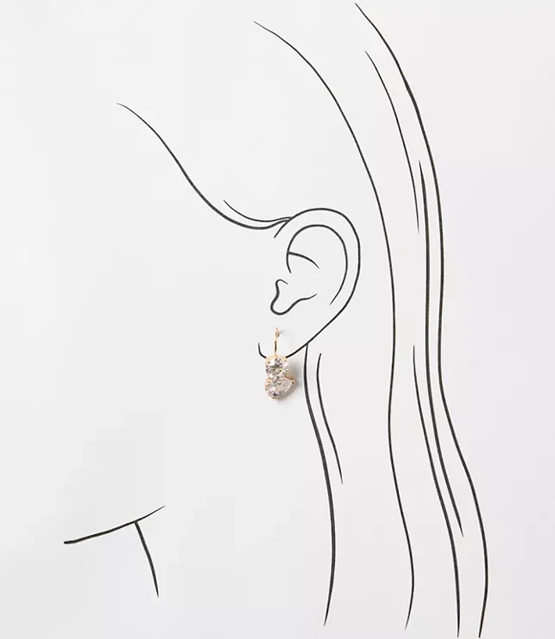 Sparkle Pull Through Earrings
