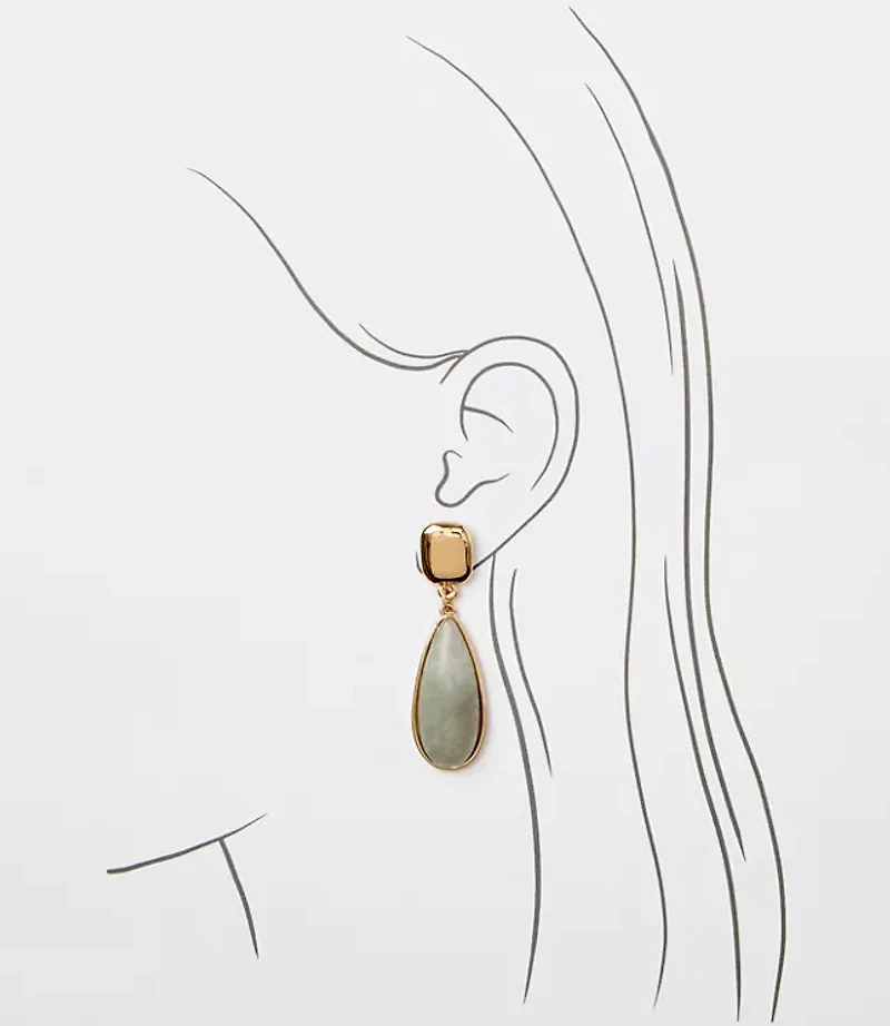 Marbleized Teardrop Earrings