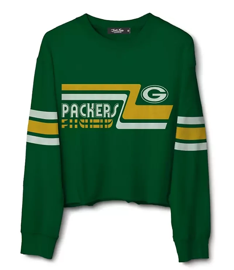 Junk Food Green Bay Packers Retro Crop Fleece